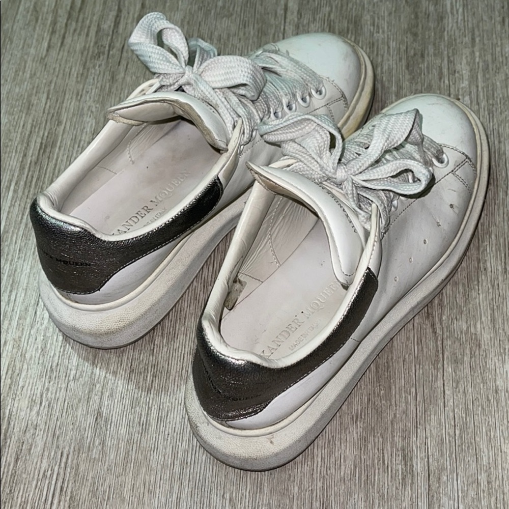 Alexander Mcqueen Metallic Oversized Sneakers